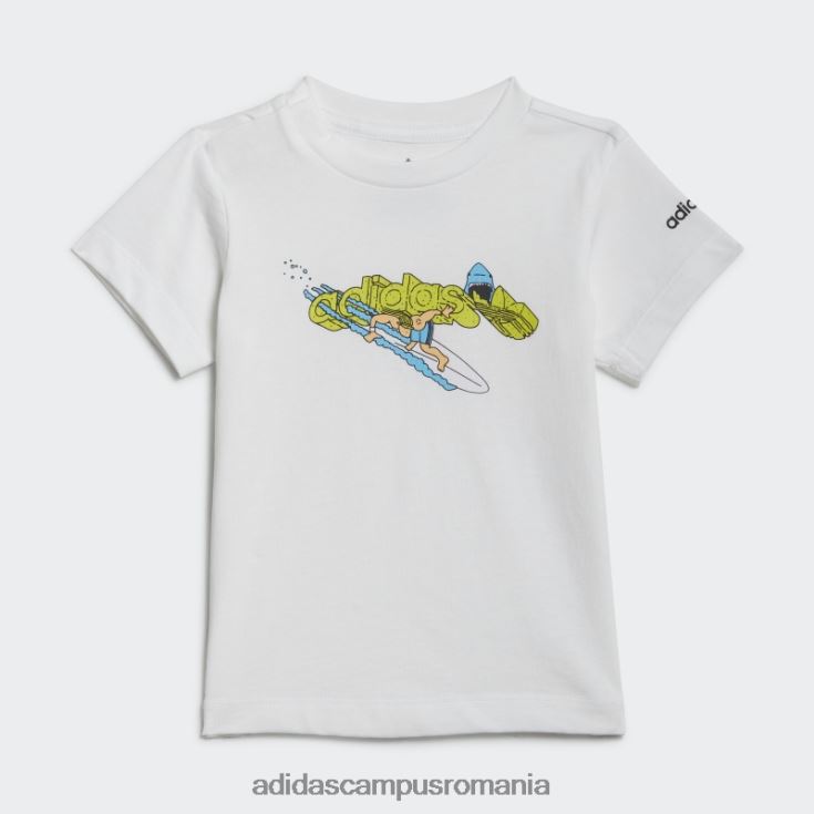 adidas campus romania tricou de plajă cu grafic stoked alb adidas copii alb J266N218864