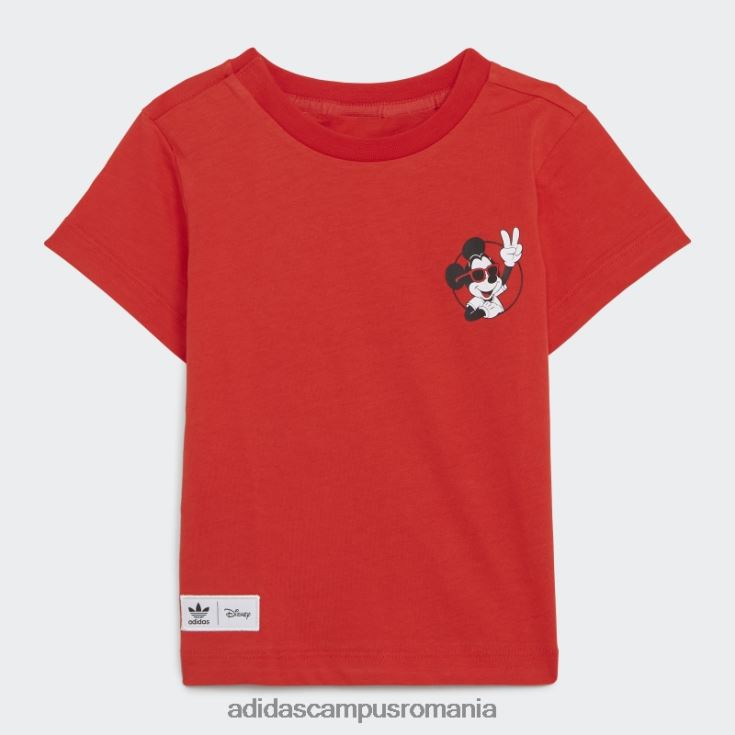 adidas campus romania tricou disney mickey and friends roșu copii roșu J266N218919