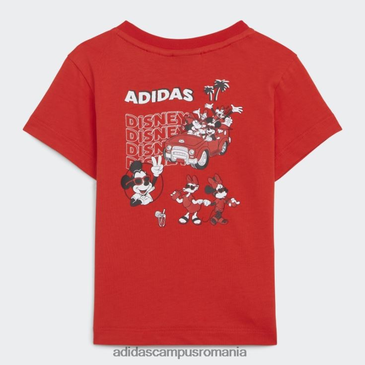 adidas campus romania tricou disney mickey and friends roșu copii roșu J266N218919