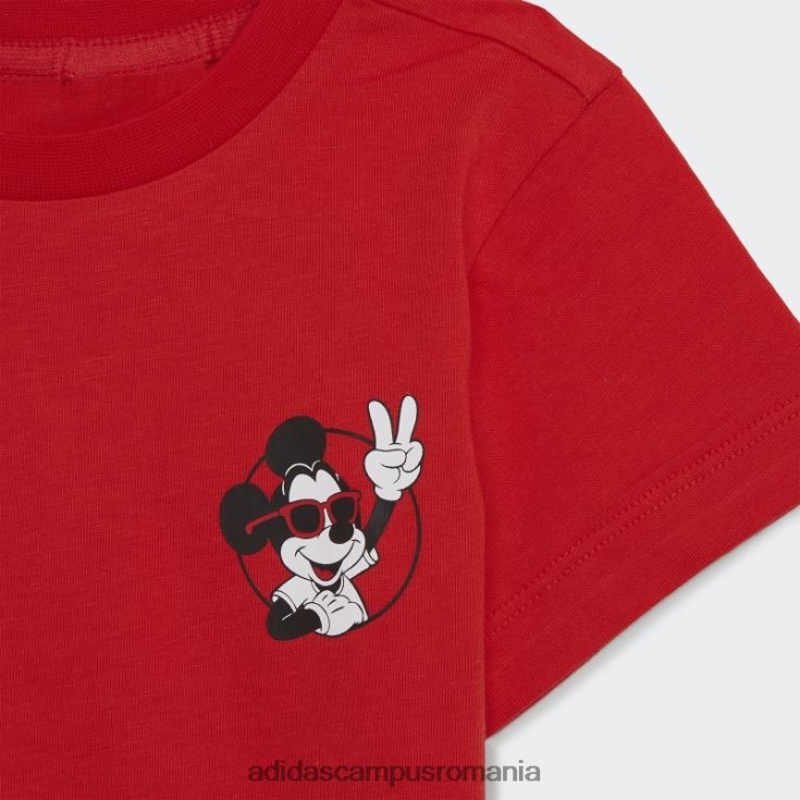 adidas campus romania tricou disney mickey and friends roșu copii roșu J266N218919
