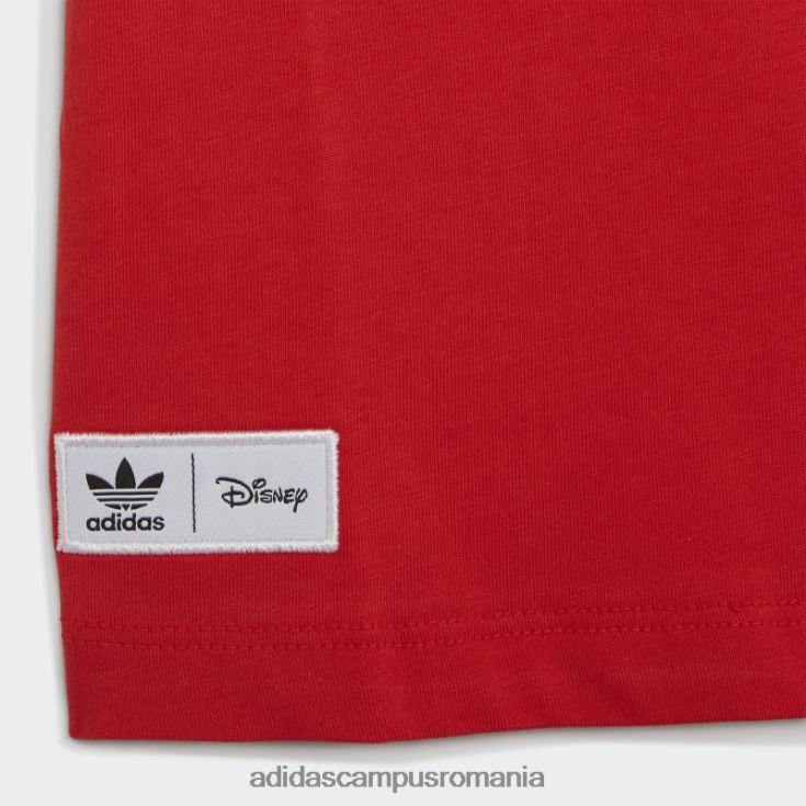 adidas campus romania tricou disney mickey and friends roșu copii roșu J266N218919