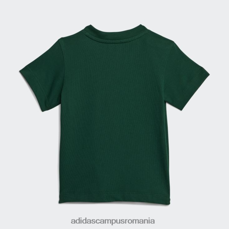 adidas campus romania tricou elegant trefoil verde închis copii verde inchis J266N211743