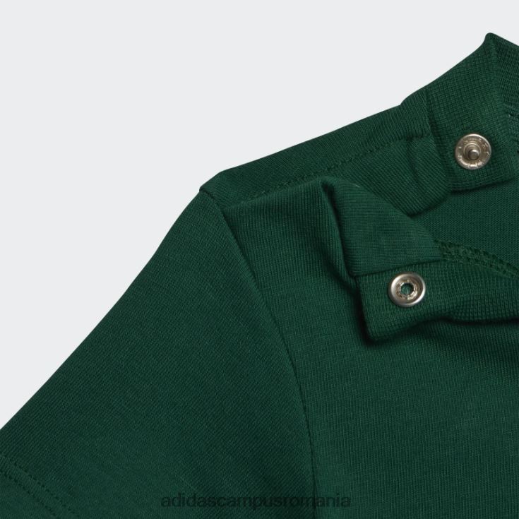 adidas campus romania tricou elegant trefoil verde închis copii verde inchis J266N211743