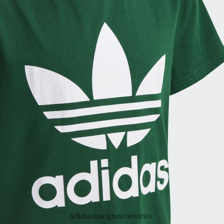 adidas campus romania tricou fashion trefoil verde închis copii verde inchis J266N211737