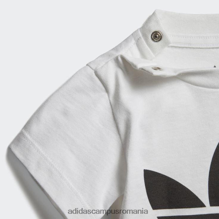 adidas campus romania tricou fierbinte alb copii alb negru J266N23313
