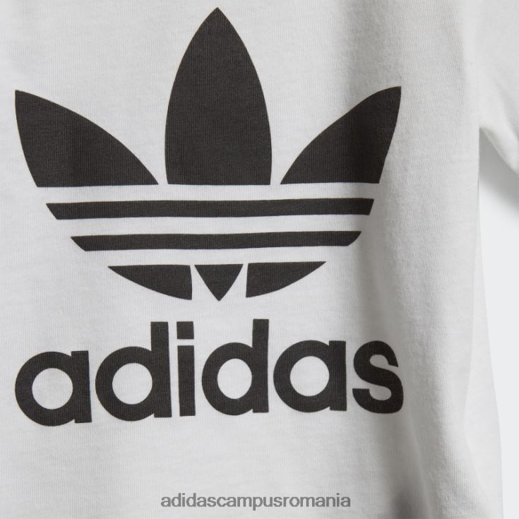 adidas campus romania tricou fierbinte alb copii alb negru J266N23313
