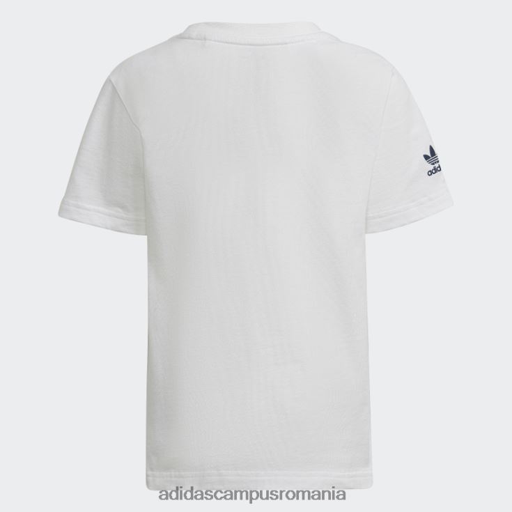 adidas campus romania tricou grafic alb copii alb J266N218952