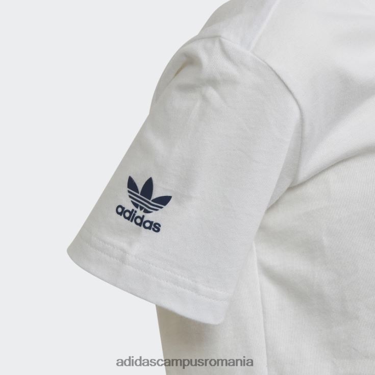 adidas campus romania tricou grafic alb copii alb J266N218952