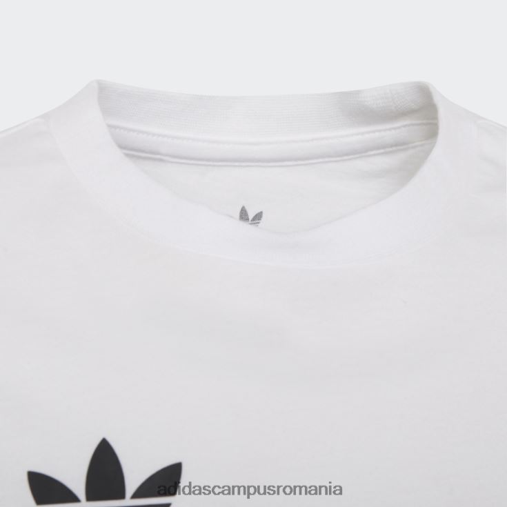 adidas campus romania tricou grafic alb copii alb negru J266N219244