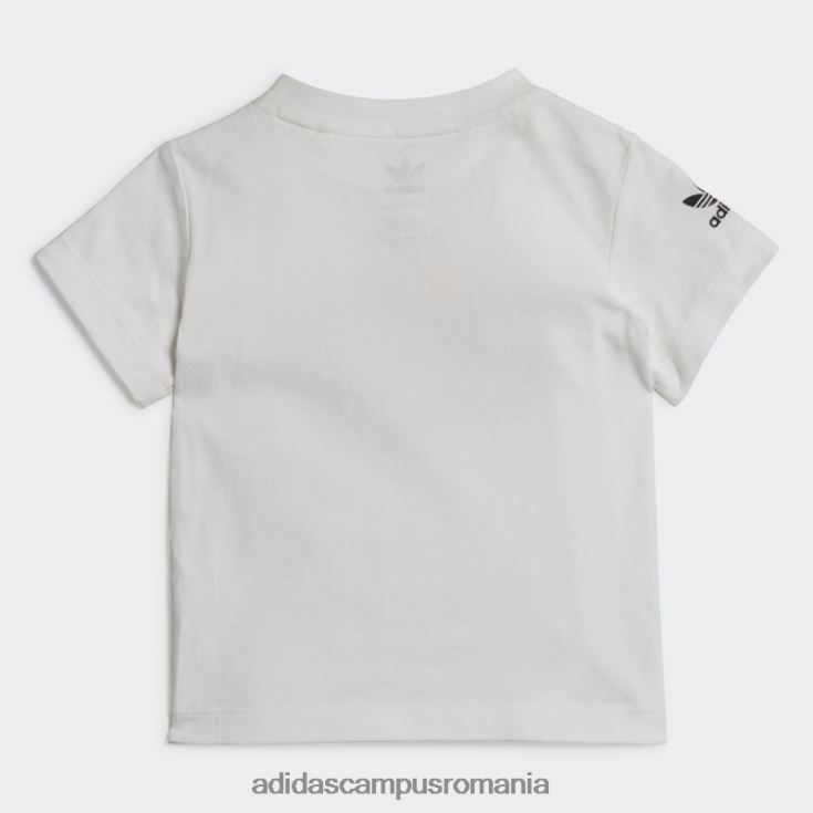 adidas campus romania tricou grafic alb elegant copii alb J266N218989