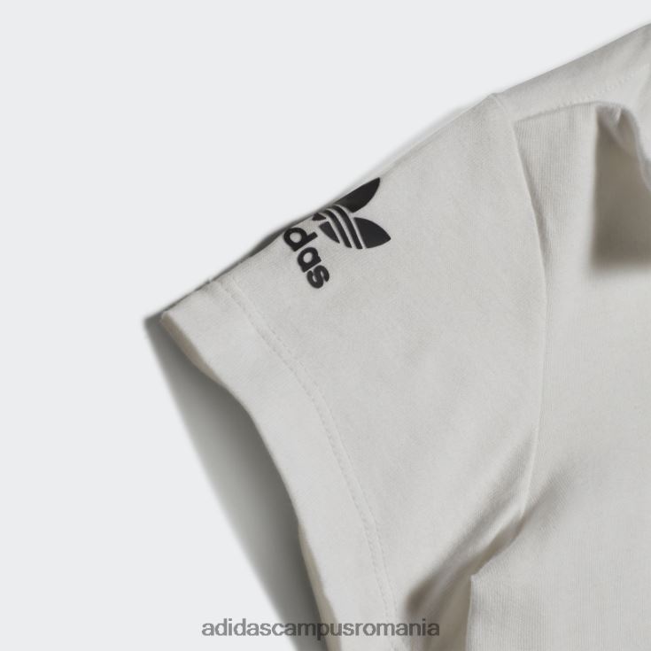 adidas campus romania tricou grafic alb elegant copii alb J266N218989