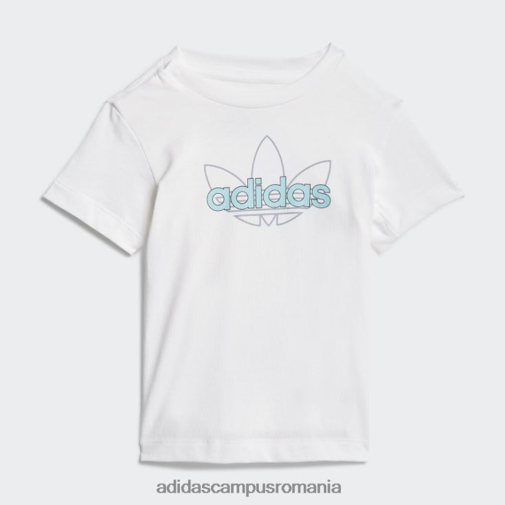 adidas campus romania tricou grafic colecția sprt alb fierbinte copii alb J266N218903