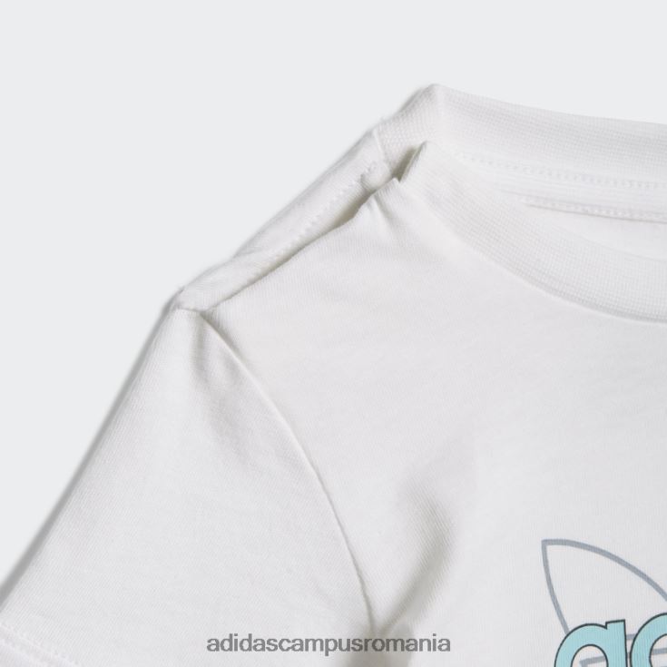 adidas campus romania tricou grafic colecția sprt alb fierbinte copii alb J266N218903