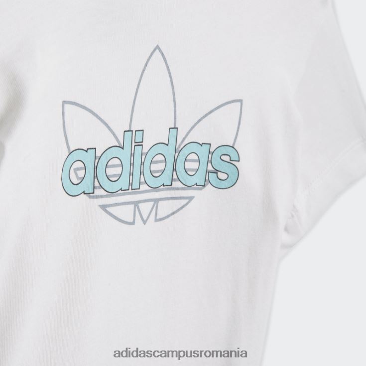 adidas campus romania tricou grafic colecția sprt alb fierbinte copii alb J266N218903