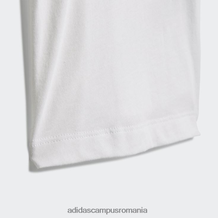 adidas campus romania tricou grafic colecția sprt alb fierbinte copii alb J266N218903