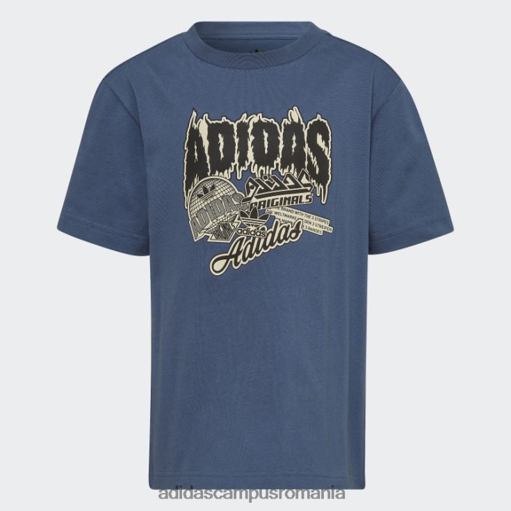 adidas campus romania tricou grafic fashion oțel copii oţel J266N218914