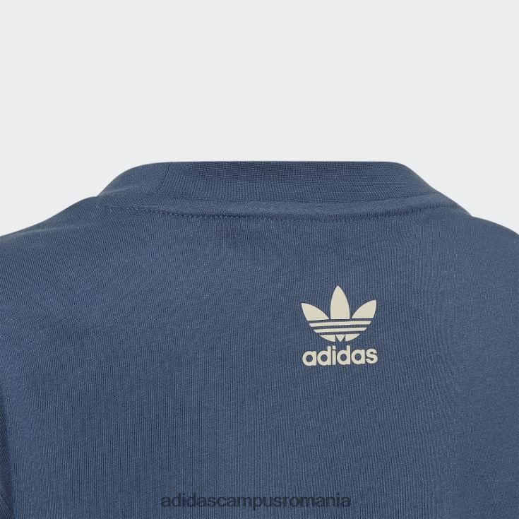 adidas campus romania tricou grafic fashion oțel copii oţel J266N218914