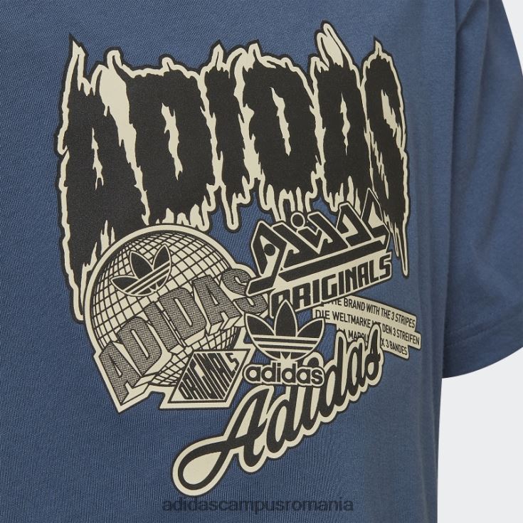 adidas campus romania tricou grafic fashion oțel copii oţel J266N218914