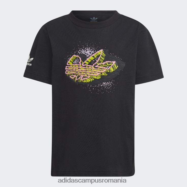 adidas campus romania tricou grafic negru elegant copii negru J266N218878
