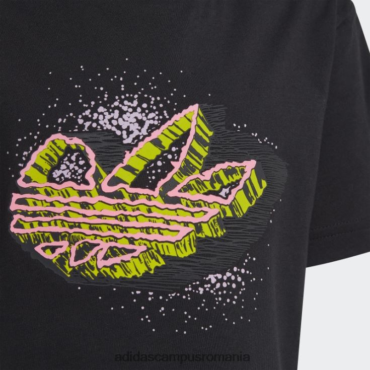 adidas campus romania tricou grafic negru elegant copii negru J266N218878