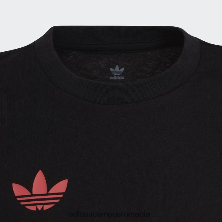 adidas campus romania tricou grafic turbo copii negru/turbo J266N219261