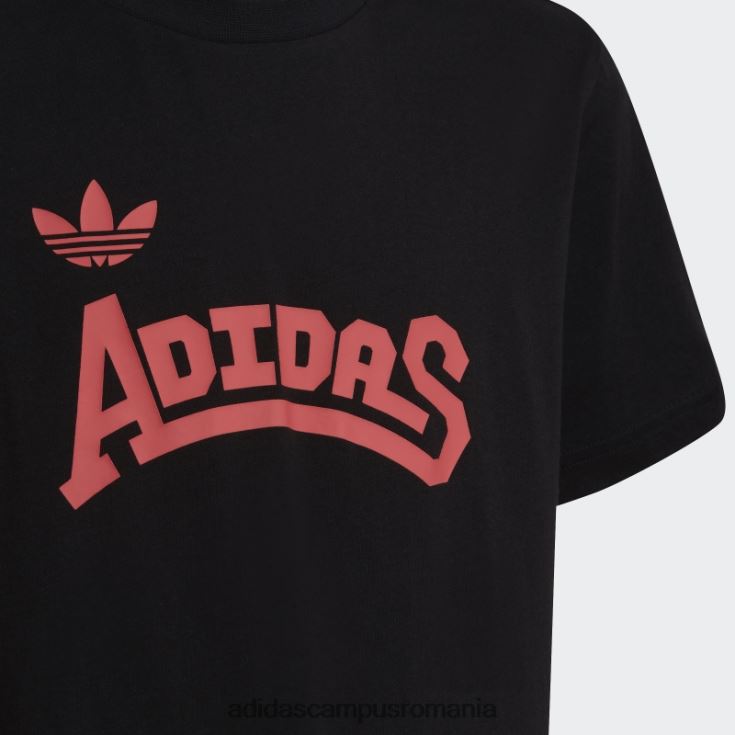 adidas campus romania tricou grafic turbo copii negru/turbo J266N219261