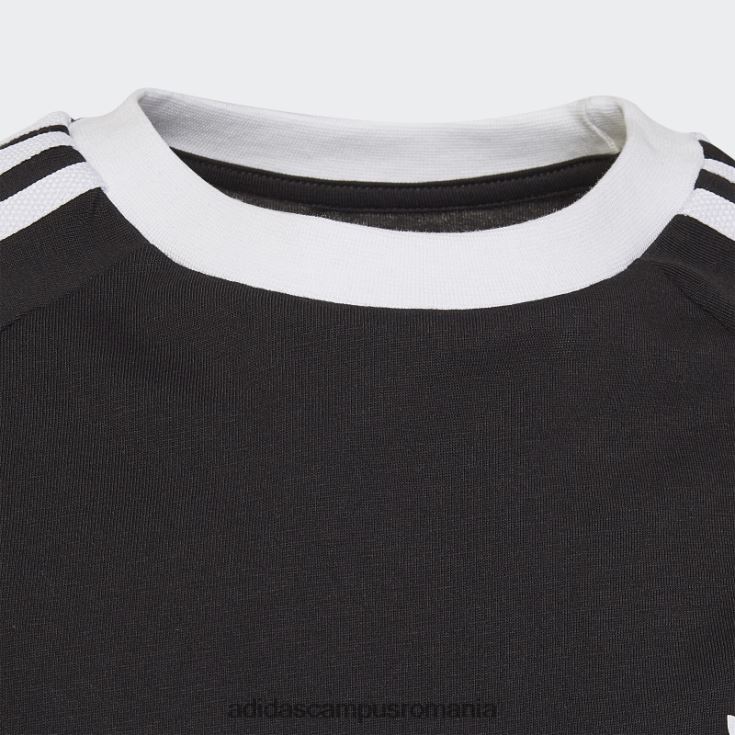 adidas campus romania tricou negru adicolor cu 3 dungi adidas copii negru J266N218471