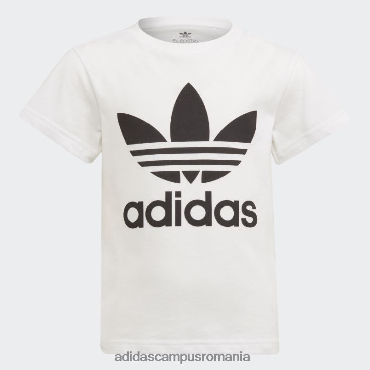 adidas campus romania tricou negru adicolor trefoil copii alb negru J266N23337