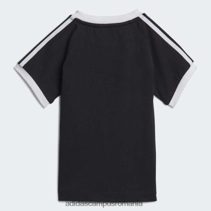 adidas campus romania tricou negru cu 3 dungi adidas copii alb negru J266N218645