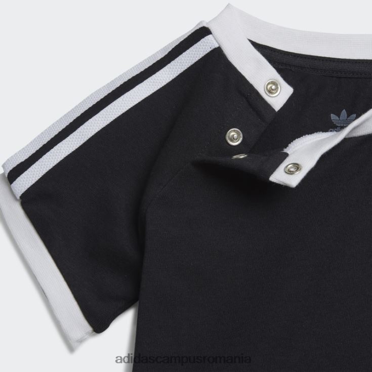 adidas campus romania tricou negru cu 3 dungi adidas copii alb negru J266N218645