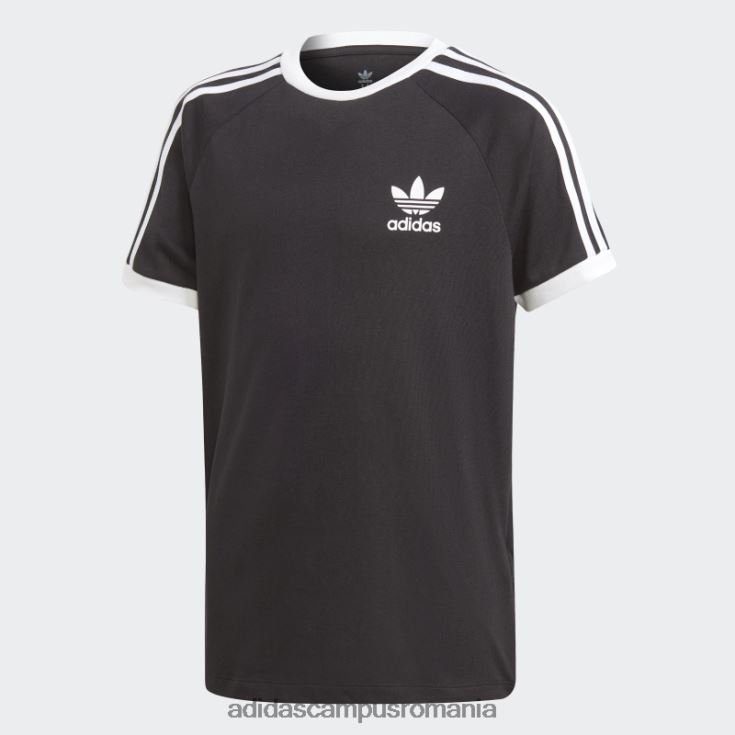 adidas campus romania tricou negru cu 3 dungi copii alb negru J266N212004