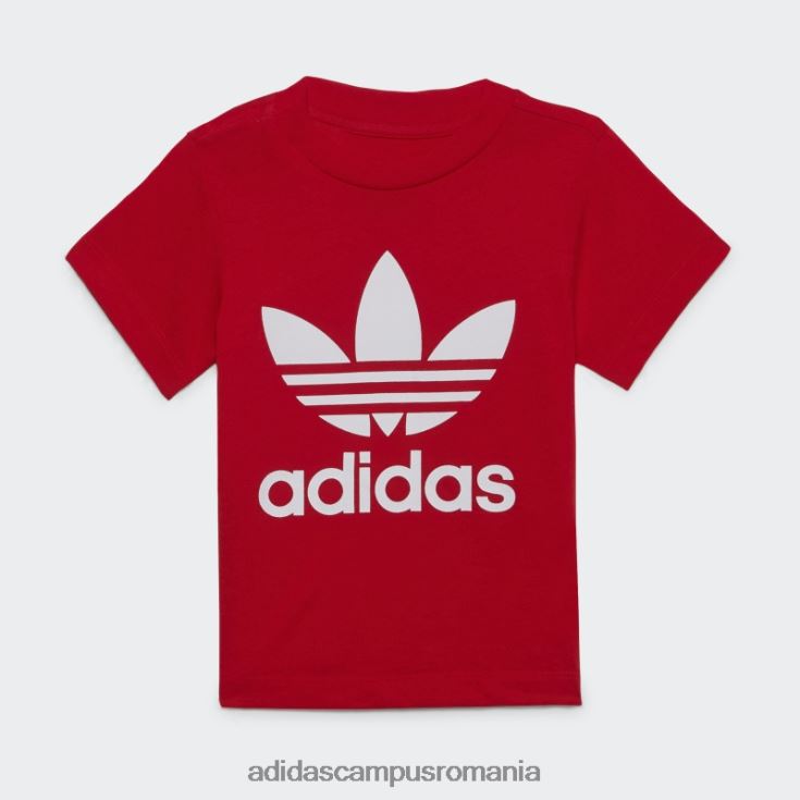 adidas campus romania tricou roșu trifoil copii rosu alb J266N218958