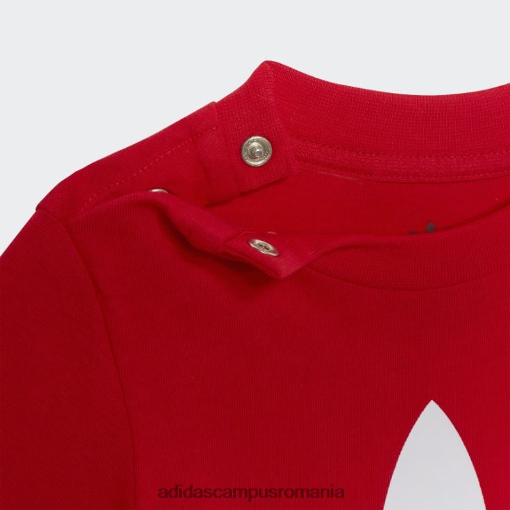 adidas campus romania tricou roșu trifoil copii rosu alb J266N218958