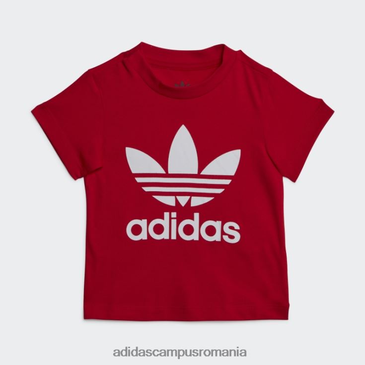 adidas campus romania tricou stil trifoil stacojiu copii stacojiu J266N218427