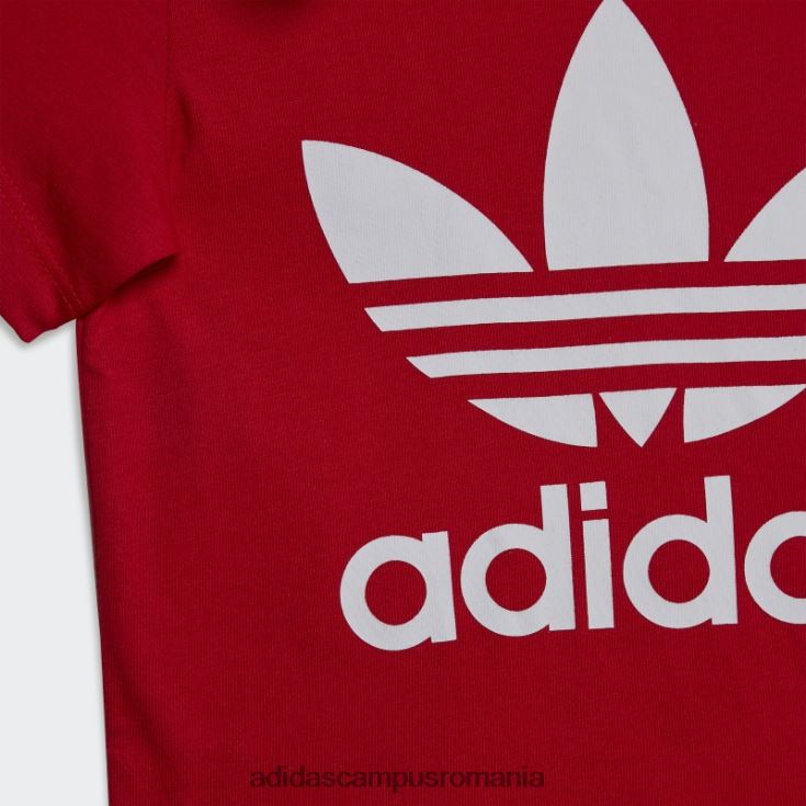 adidas campus romania tricou stil trifoil stacojiu copii stacojiu J266N218427