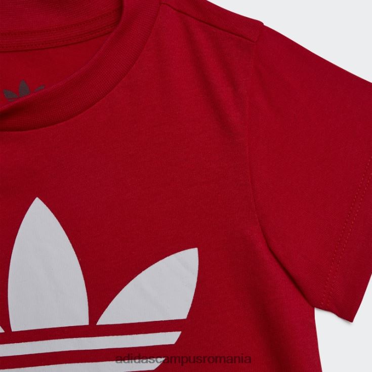 adidas campus romania tricou stil trifoil stacojiu copii stacojiu J266N218427