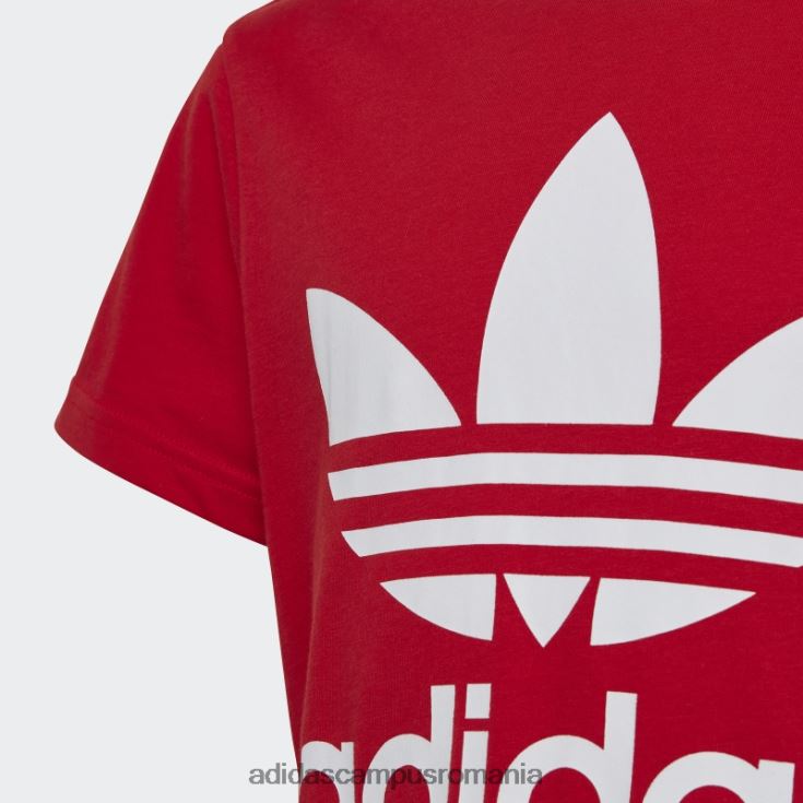 adidas campus romania tricou trefoil de modă stacojiu copii stacojiu J266N218463