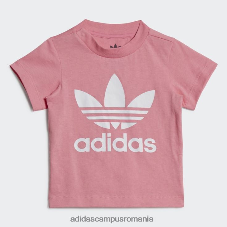 adidas campus romania tricou trefoil roz copii roz J266N218397