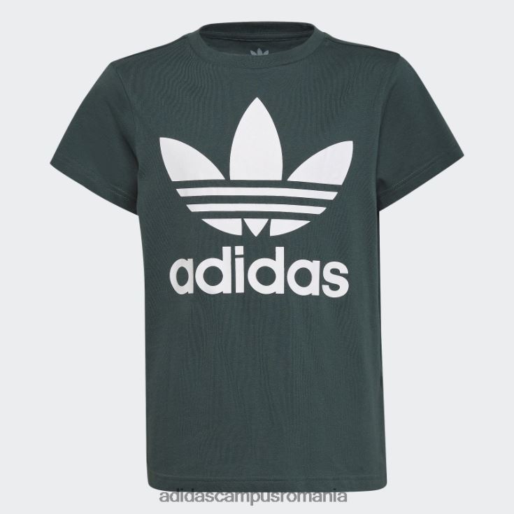 adidas campus romania tricou trefoil verde mineral copii verde mineral J266N211986