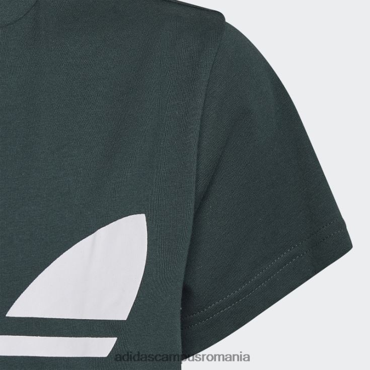 adidas campus romania tricou trefoil verde mineral copii verde mineral J266N211986