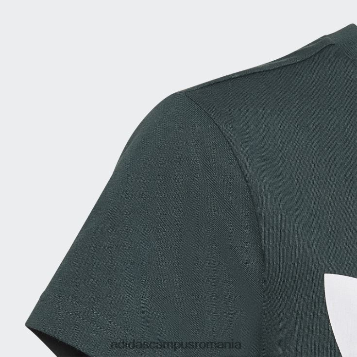 adidas campus romania tricou trefoil verde mineral copii verde mineral J266N211986