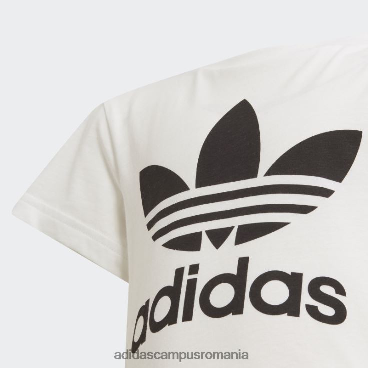 adidas campus romania tricou trifoil adicolor alb copii alb negru J266N218487