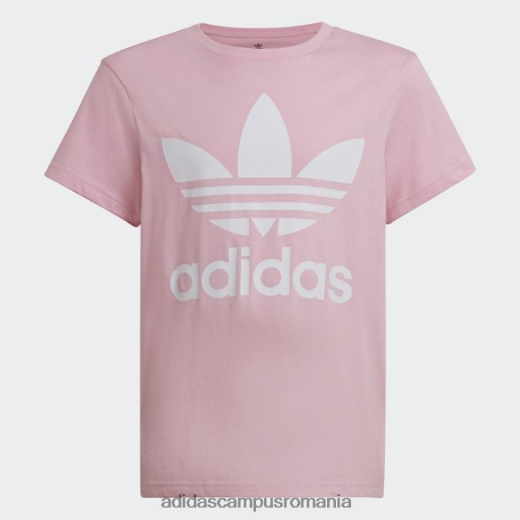 adidas campus romania tricou trifoil adidas roz adevărat copii roz/alb adevărat J266N218900