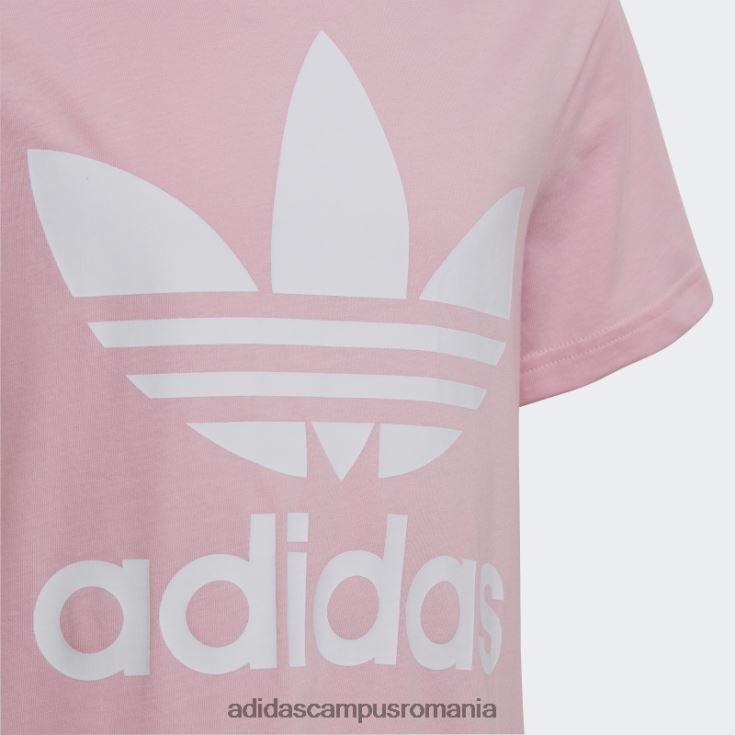 adidas campus romania tricou trifoil adidas roz adevărat copii roz/alb adevărat J266N218900