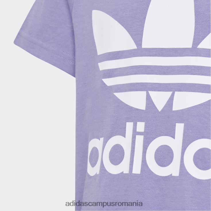 adidas campus romania tricou trifoil lila adidas copii liliac J266N211640