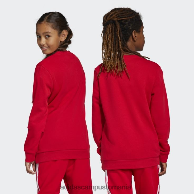 adidas campus romania trifoil crew hanorac stacojiu adidas copii stacojiu J266N211712