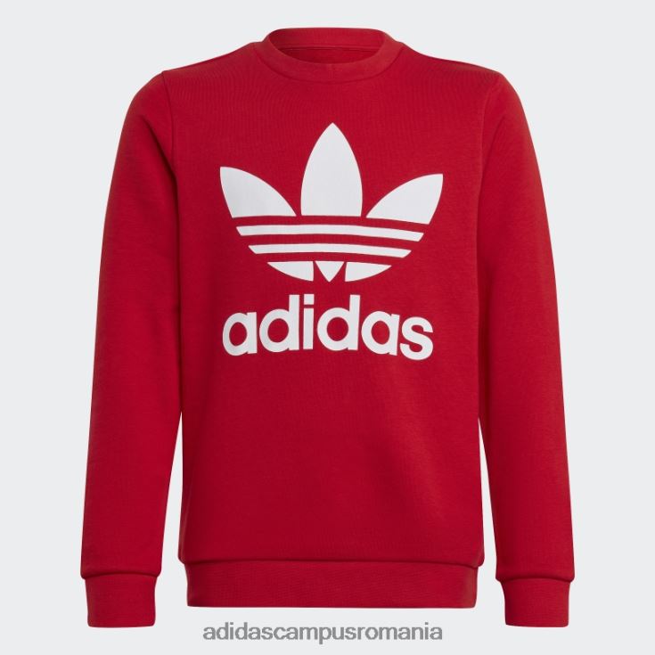 adidas campus romania trifoil crew hanorac stacojiu adidas copii stacojiu J266N211712