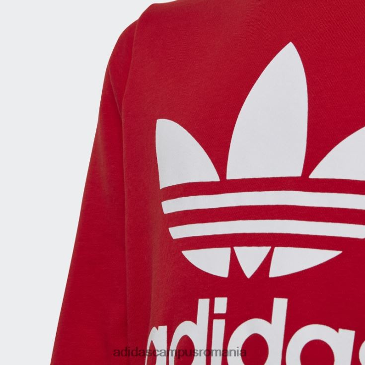 adidas campus romania trifoil crew hanorac stacojiu adidas copii stacojiu J266N211712