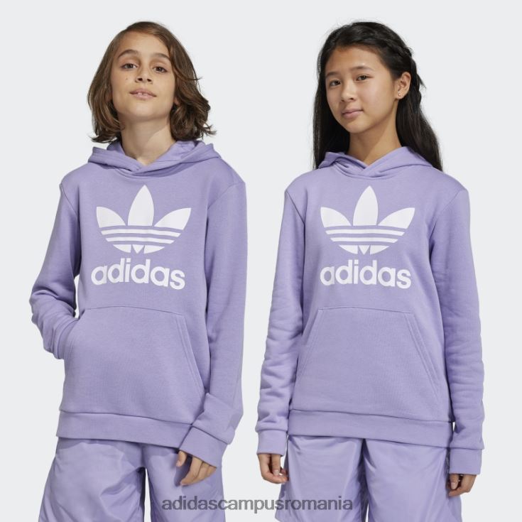 adidas campus romania trifoil hanorac liliac copii liliac J266N218470