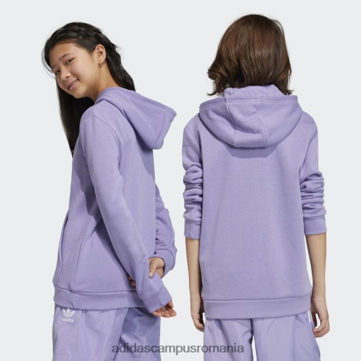 adidas campus romania trifoil hanorac liliac copii liliac J266N218470